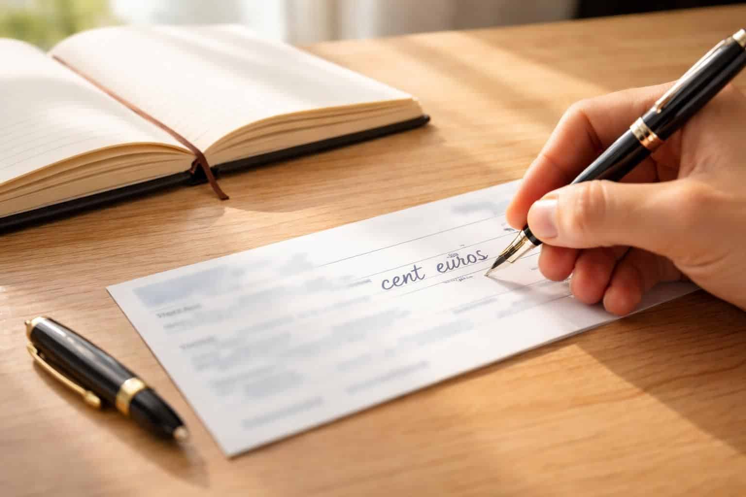 découvrez comment écrire correctement cent euros en lettres pour un chèque et suivez les meilleures pratiques pour éviter les erreurs et fraudes.